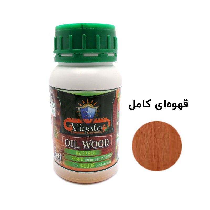 تصویر رنگ چوب قهوه‌ ای کمل ویناتو  حجم 250 - 300 میلی‌لیتر کد 436