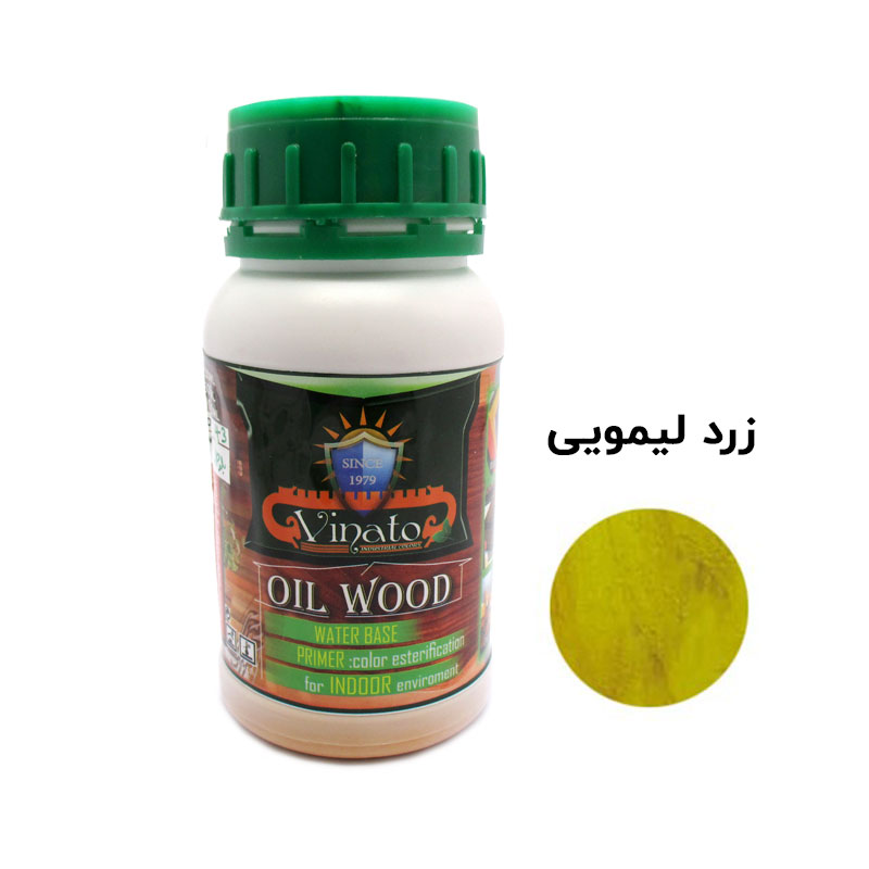 تصویر رنگ چوب زرد لیمویی ویناتو حجم 250 - 300 میلی‌لیتر کد 413