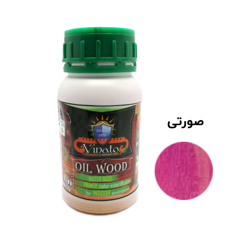 تصویر رنگ چوب صورتی ویناتو  حجم 250 - 300 میلی‌لیتر کد 255