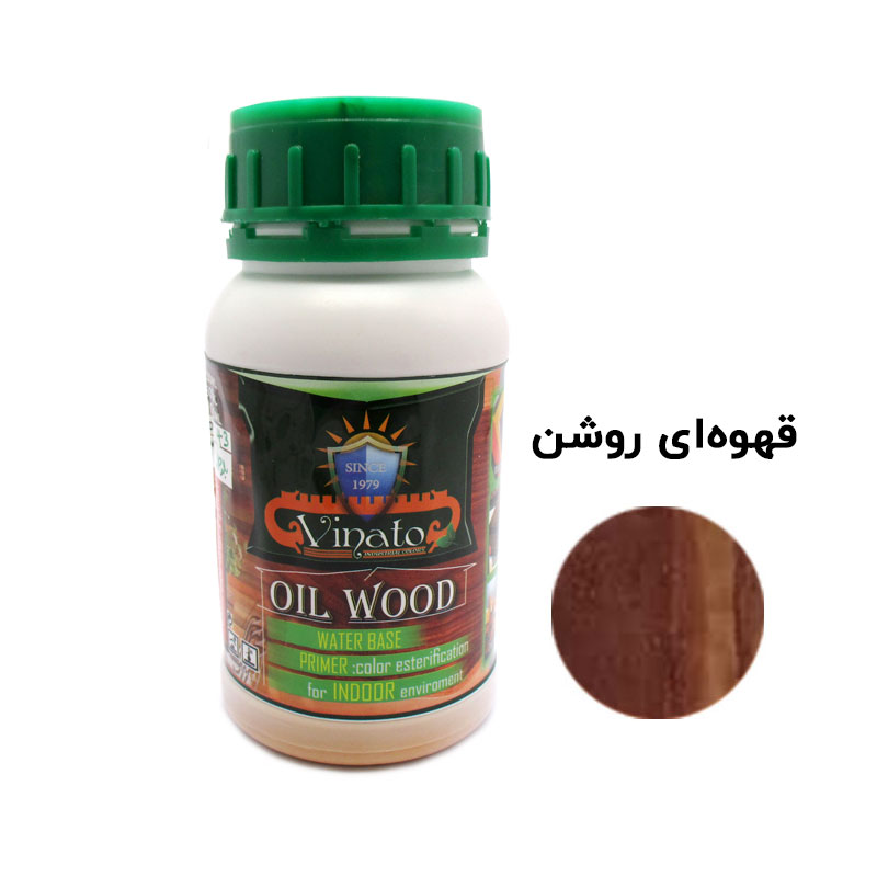 تصویر رنگ چوب قهوه‌ ای روشن ویناتو  حجم 250 - 300 میلی‌لیتر کد 300