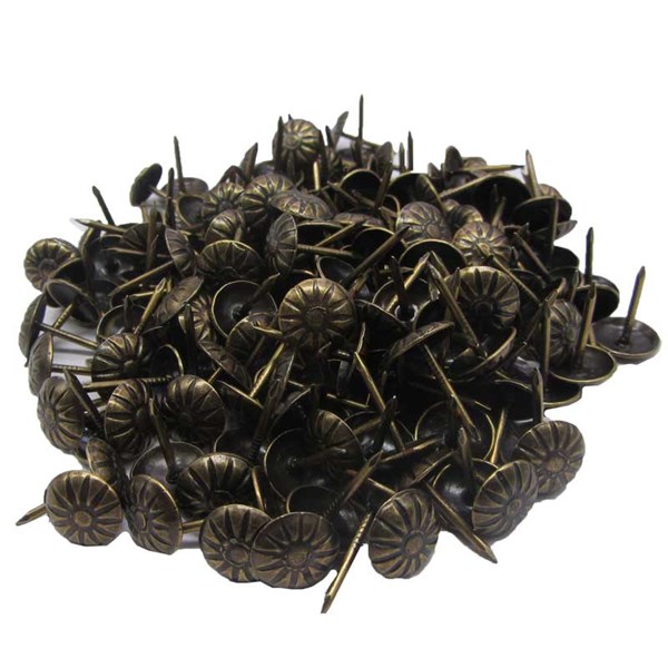 تصویر گل میخ گل برجسته زیتونی طول 15 قطر 11 میلی متر بسته 100 عددی (5±)