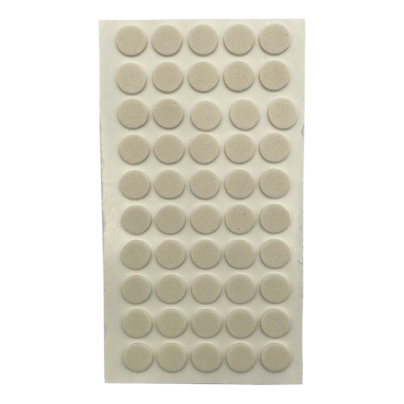 تصویر ضربه گیر فومی دایره ای درب کابینت سفید ورق 50 عددی