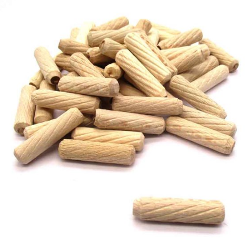 پین چوبی شیاردار راش قطر 10 طول 40 میلی‌متر بسته 8000 عددی (70±)