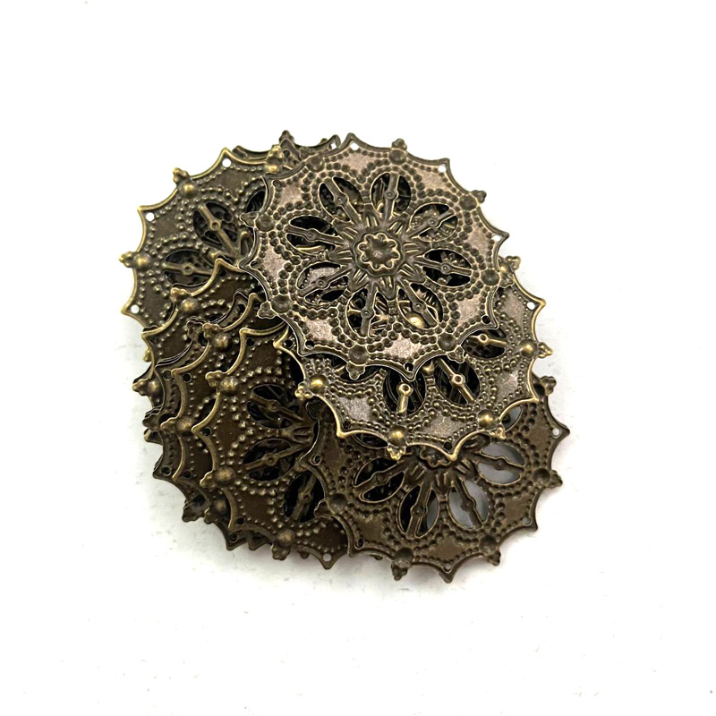 توری آنتیک تزئینی زیتونی قطر 4.5 سانتی‌متر بسته 20 عددی (2±)