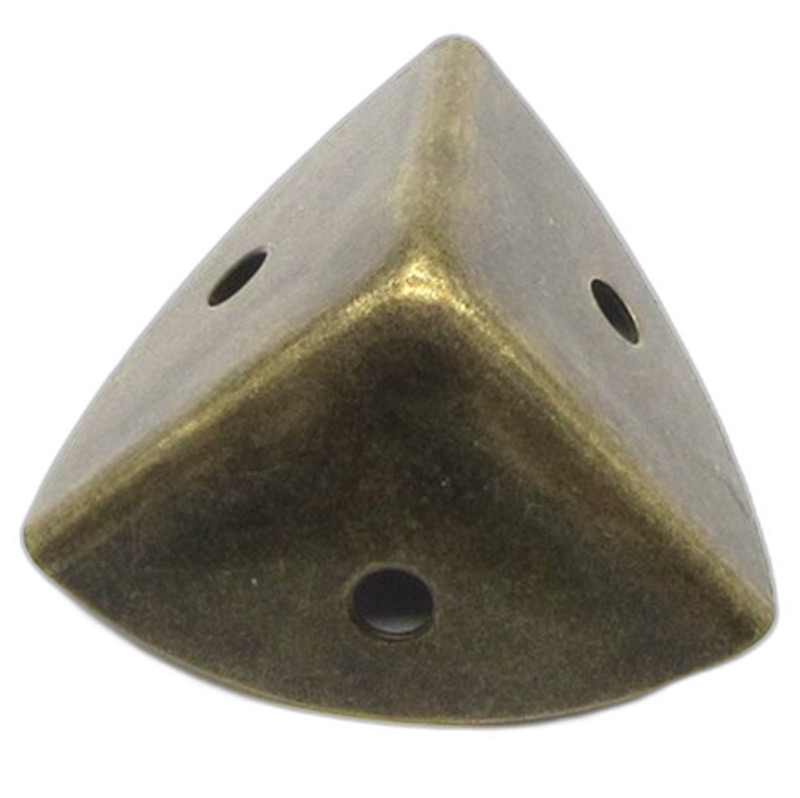 بست گوشه آنتیک فلزی زیتونی 26 میلی‌متر