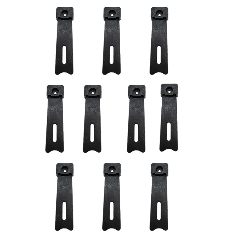 پایه قاب عکس پلاستیکی مشکی طول 95 میلی‌متر بسته 10 عددی