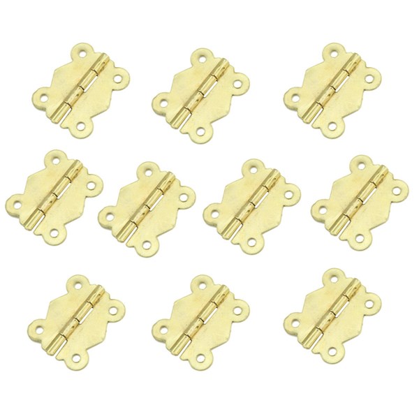 لولا آنتیک پروانه ای طلایی 180 درجه طول 2.5 سانتی‌متر معمولی بسته 10 عددی