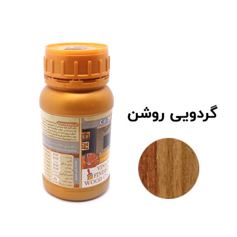 رنگ چوب فینیشینگ گردویی روشن مخصوص دکوراسیون