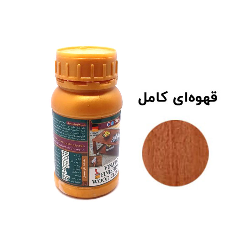تصویر رنگ چوب فینیشینگ کمل مخصوص مبلمان ویناتو حجم 300 میلی‌لیتر کد 436