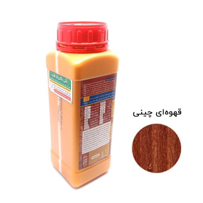 رنگ چوب فینیشینگ قهوه ای چینی مخصوص نمای بیرونی ویناتو حجم 1 لیتر کد 344