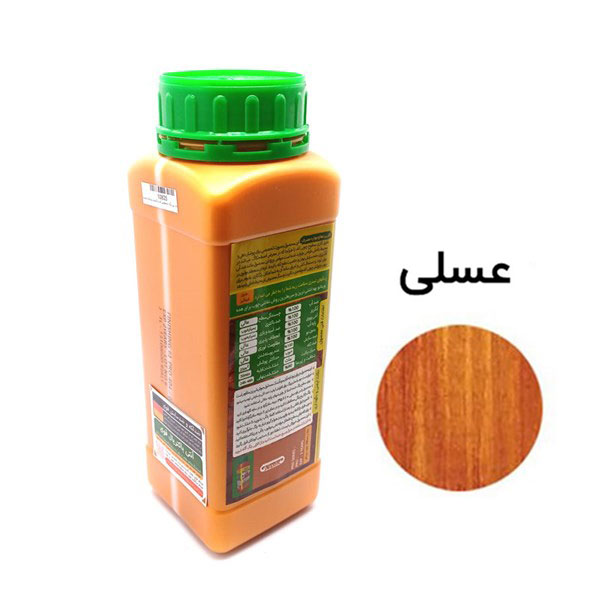 رنگ چوب فینیشینگ عسلی مخصوص کف و کابینت ویناتو حجم 1 لیتر کد 385
