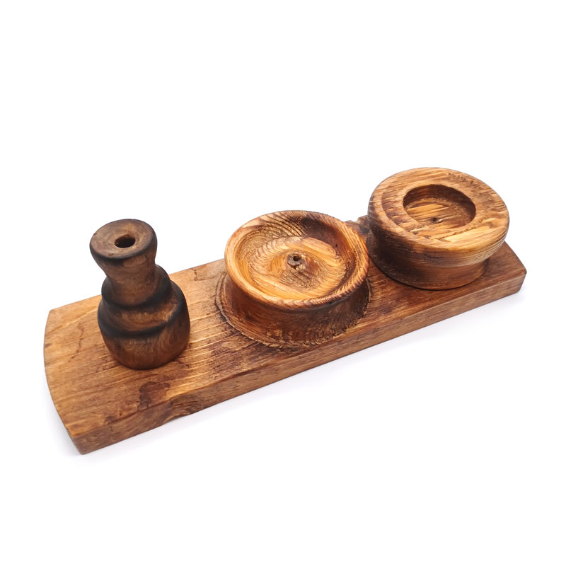 ست جاشمعی، گلدان و جاعودی طول 28 سانتی‌متر