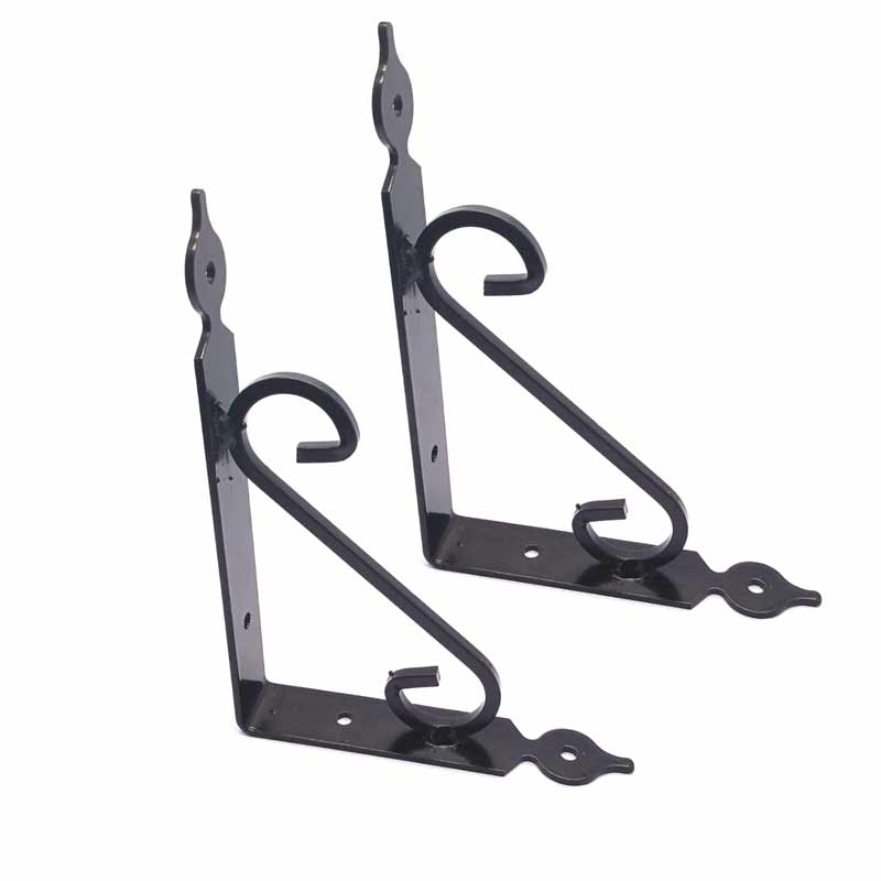 گونیا طبقه فلزی فرفورژه مشکی 17 در 13 سانتی‌متر بسته 2 عددی