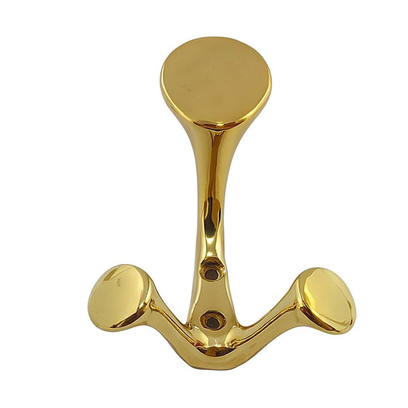 قلاب لباس آلومینیومی طلایی مدل G209